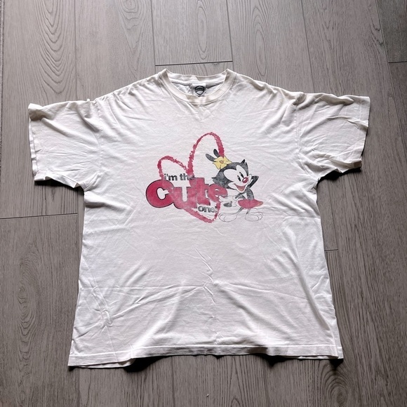 1993 Animaniacs Vintage Single Stitch Warner Bros Single Stitch Tee Size XL - Picture 1 of 9
